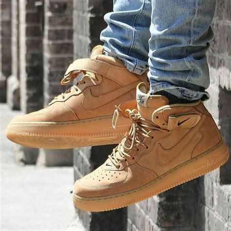 nike air force 1 mid qs flax|air force 1 flax brown.